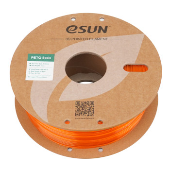 eSUN PETG-Basic filamentas 1.75mm 1kg Skaidri oranžinė