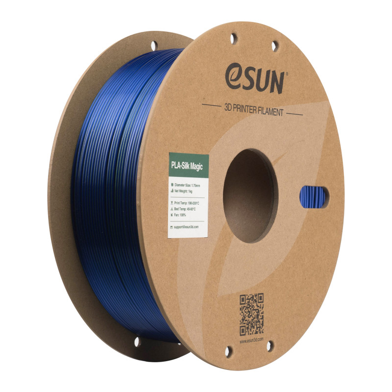 eSUN ePLA-Silk Magic filamentas 1.75mm 1kg Žalia / Mėlyna – Dviejų spalvų šilkinis plastikas