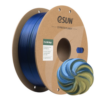 eSUN ePLA-Silk Magic filamentas 1.75mm 1kg Žalia / Mėlyna – Dviejų spalvų šilkinis plastikas