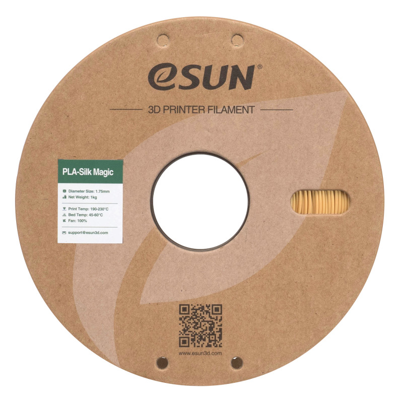 eSUN ePLA-Silk Magic filamentas 1.75mm 1kg Auksas-sidarbas – Dviejų spalvų šilkinis plastikas