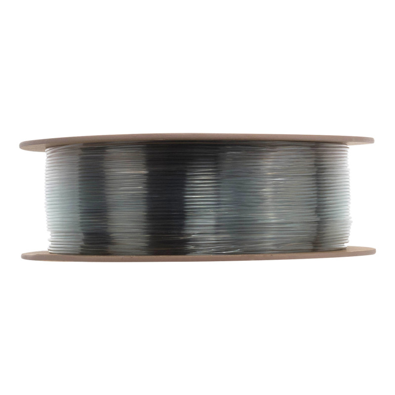 eSUN PLA-Clear Rainbow plastikas 1.75mm 1kg Violetinė-mėlyna-pilka – Itin skaidrus, krištolinio blizgesio vaivorykštinis gradientas