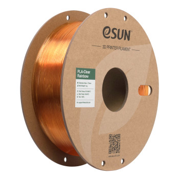 eSUN PLA-Clear Rainbow plastikas 1.75mm 1kg Kristalinė-liepsna – Itin skaidrus, krištolinio blizgesio vaivorykštinis gradientas