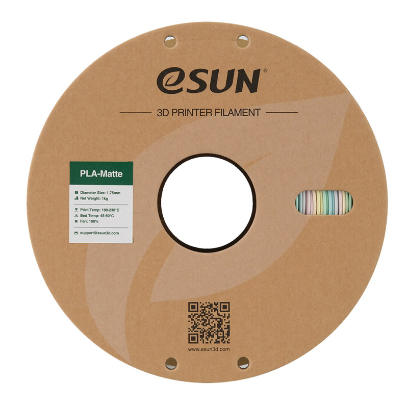 eSUN ePLA-Matte filamentas 1.75mm 1kg Vaivorykštė – Matinis PLA plastikas
