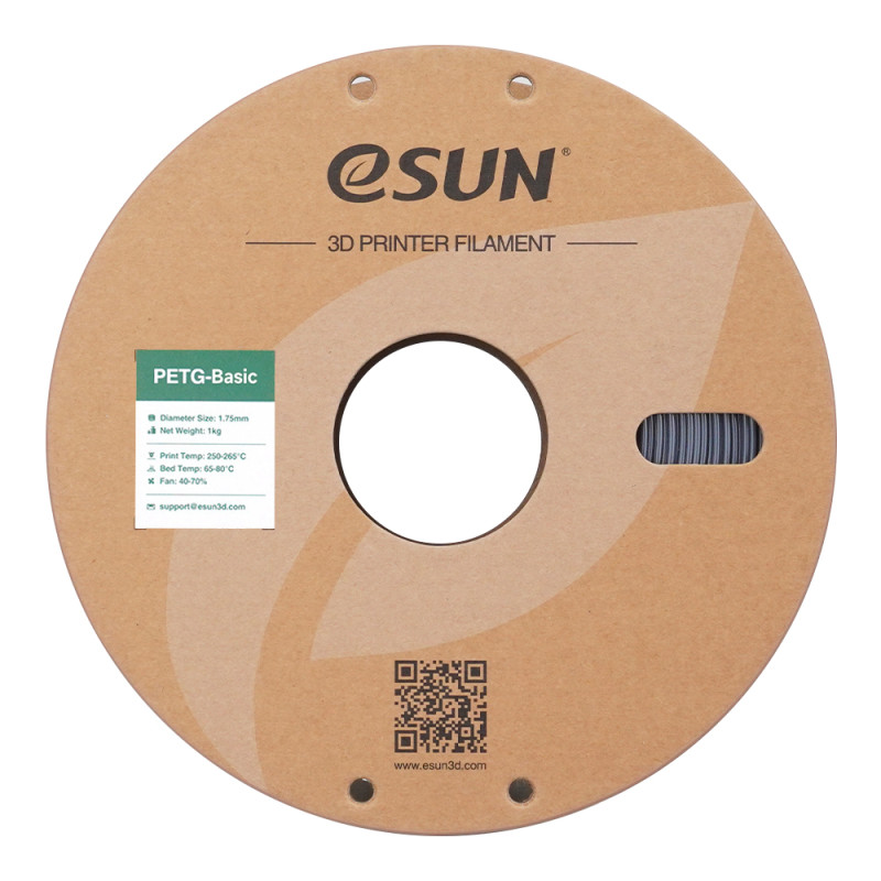 eSUN PETG-Basic filamentas 1.75mm 1kg Pilka