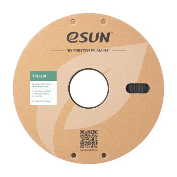eSUN TPU-LW 3D spausdinimo filamentas Juoda, 1,75 mm, 0,75 kg