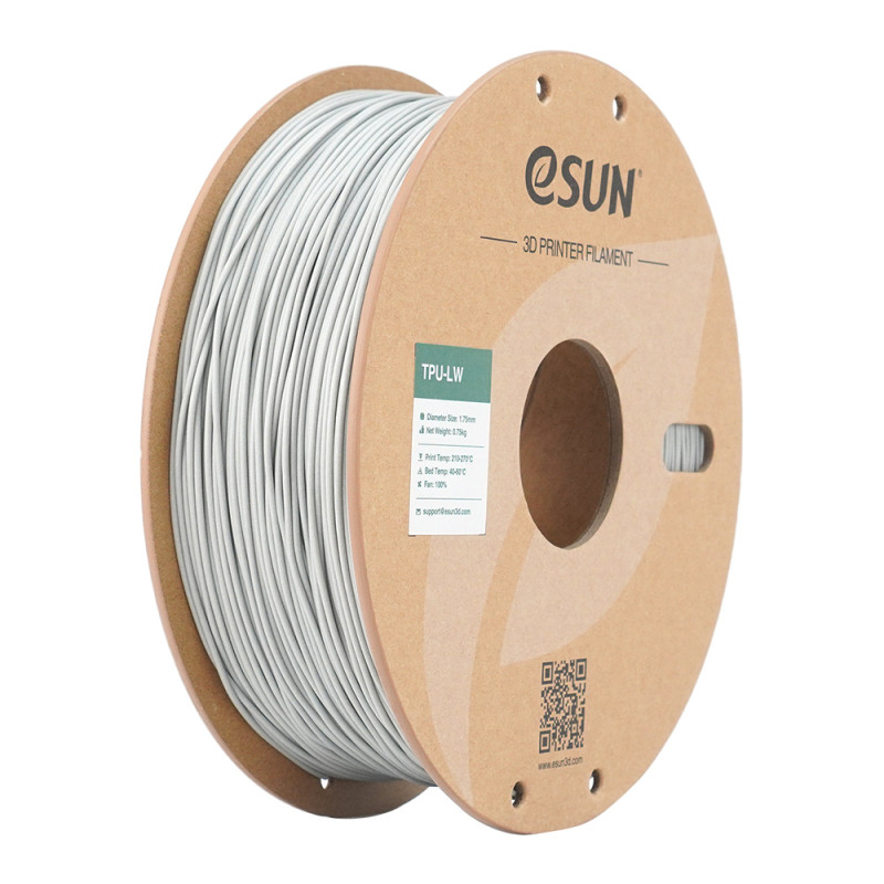 eSUN TPU-LW 3D spausdinimo filamentas Pilka, 1,75 mm, 0,75 kg